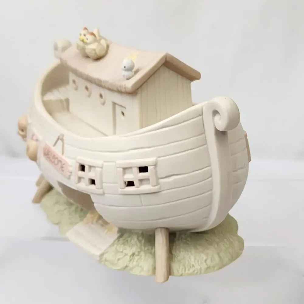 1992 Precious Moments Collection Noah's Ark Lit Porcelain 